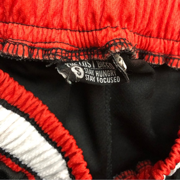 The Lost Breed Men’s Tiger Patch Training Shorts Black Red White Small - Picture 9 of 13